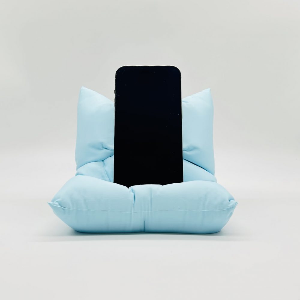 Soporte para movil con forma de cojín